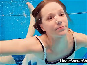 gorgeous and sizzling teen Avenna in the pool